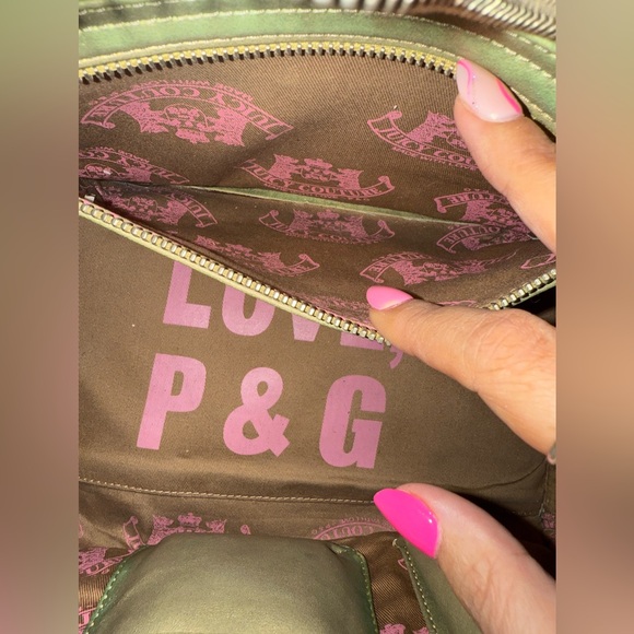 Vintage Juicy Couture Brown and Tan Shoulder Bag - Picture 8 of 13